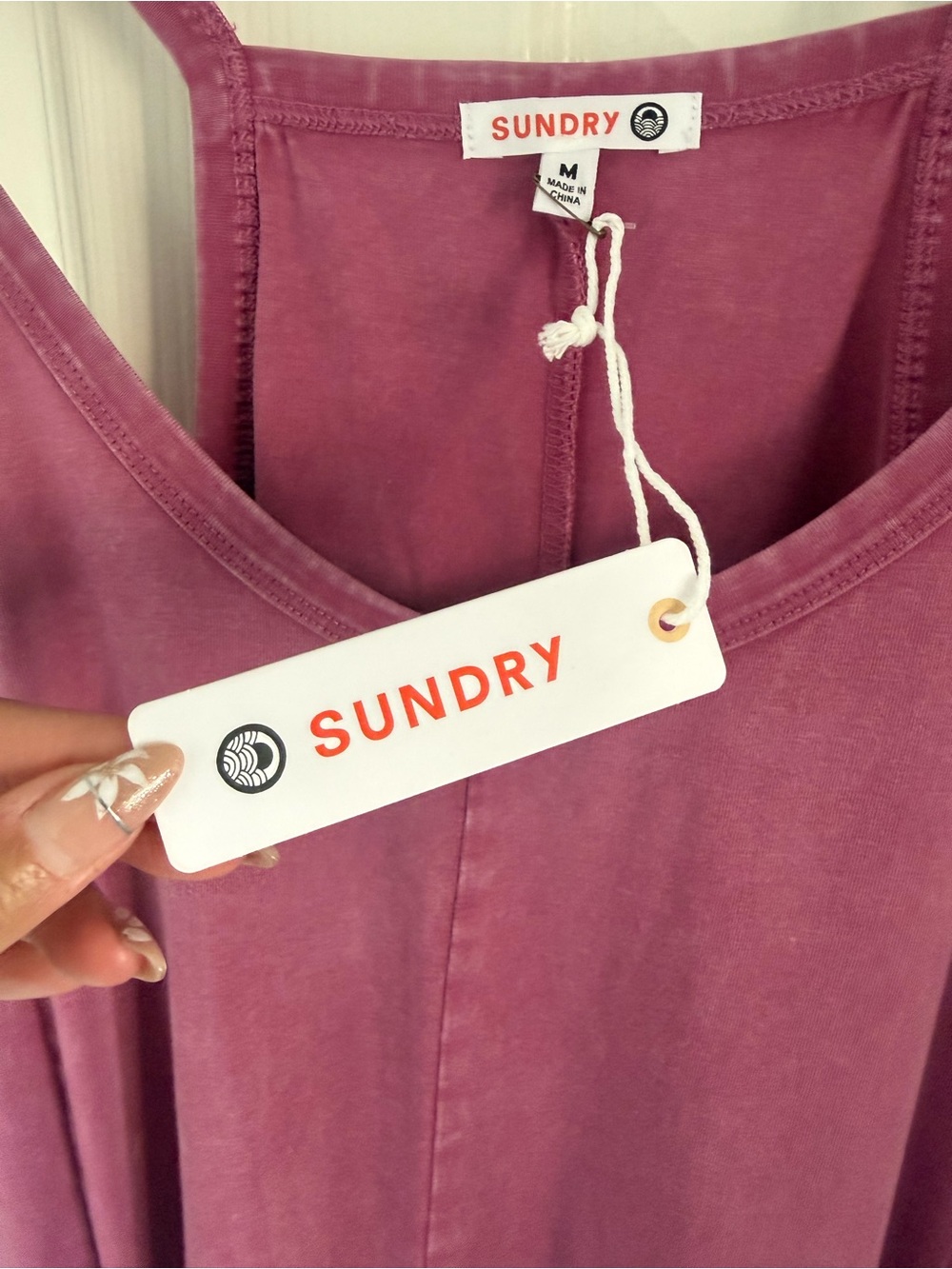 NWT Sundry by Anthropologie Red Cotton Blend Romper Medium Casual Summer - Picture 2 of 4